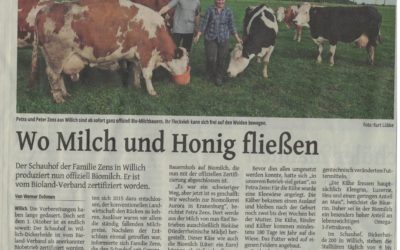 Immer reden die Leute bloß über uns. Nun auch in der Zeitung!